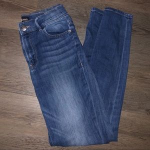 EXPRESS light wash jean leggings